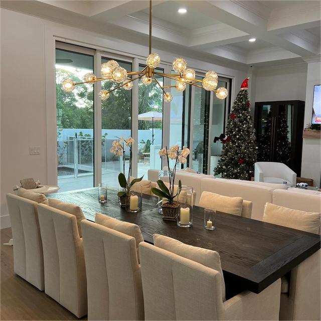 Dawn- Modern Design Niche Unique Hexagonal Crystal Ball Oval Chandelier 48"/ 60"/ 72"