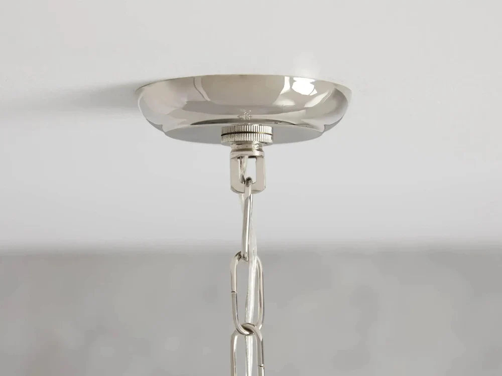 Elegant Dandelion Crystal Round Chandelier in Brass and Silver Finishes