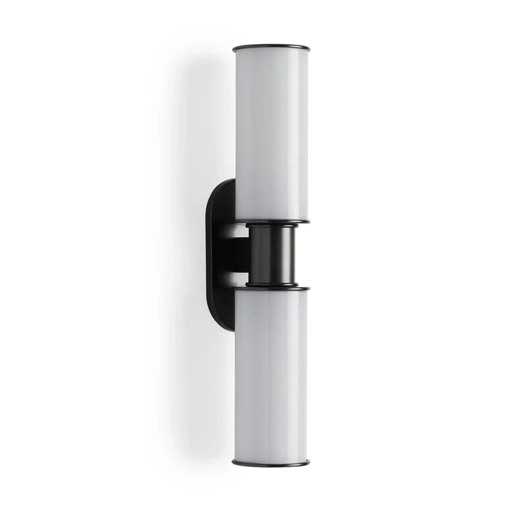 Harlin Modern Milk Glass 2-Light Wall Sconce with Dimmable Bulbs