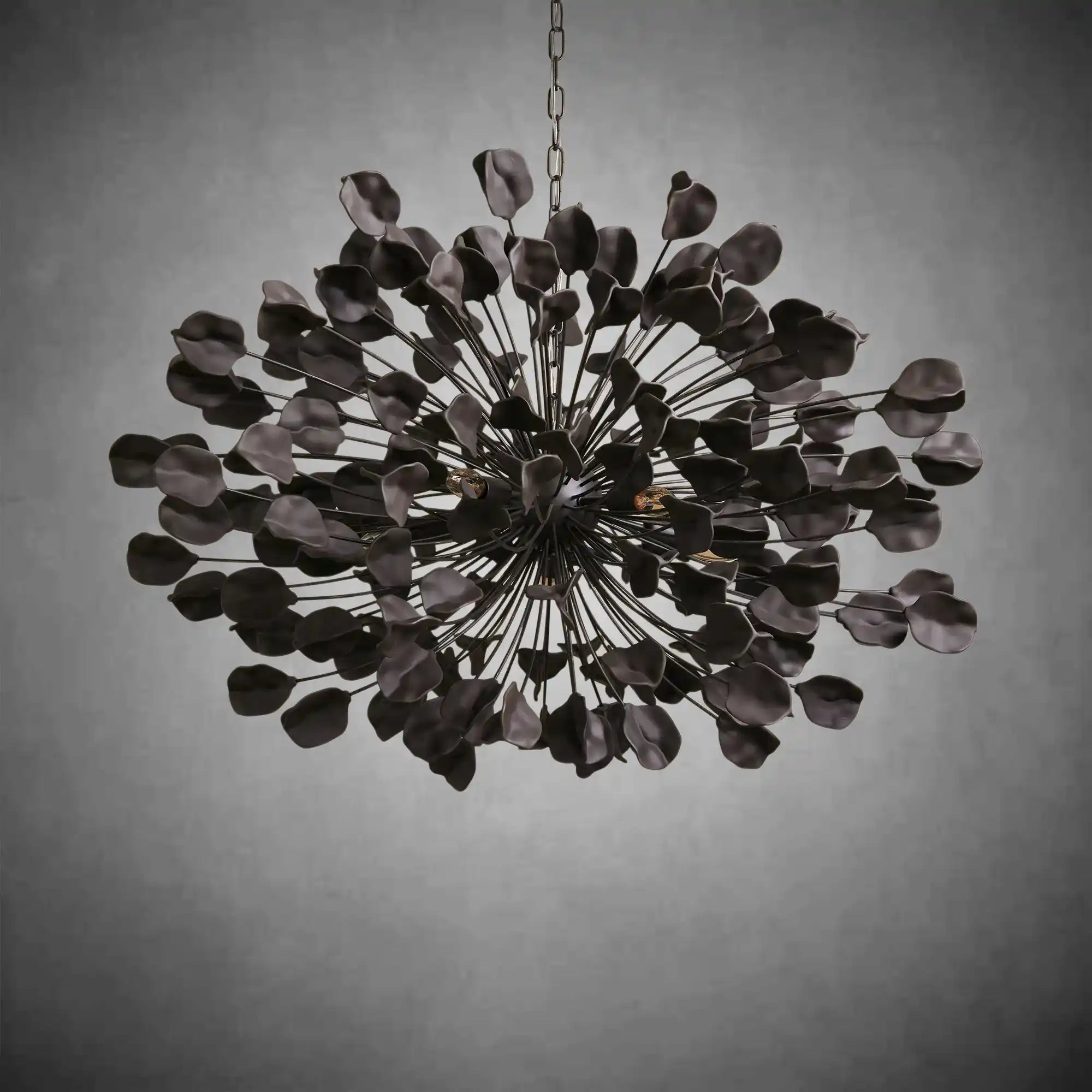 Lunaria Handcrafted Ceramic Petal Chandelier with 160 Petals