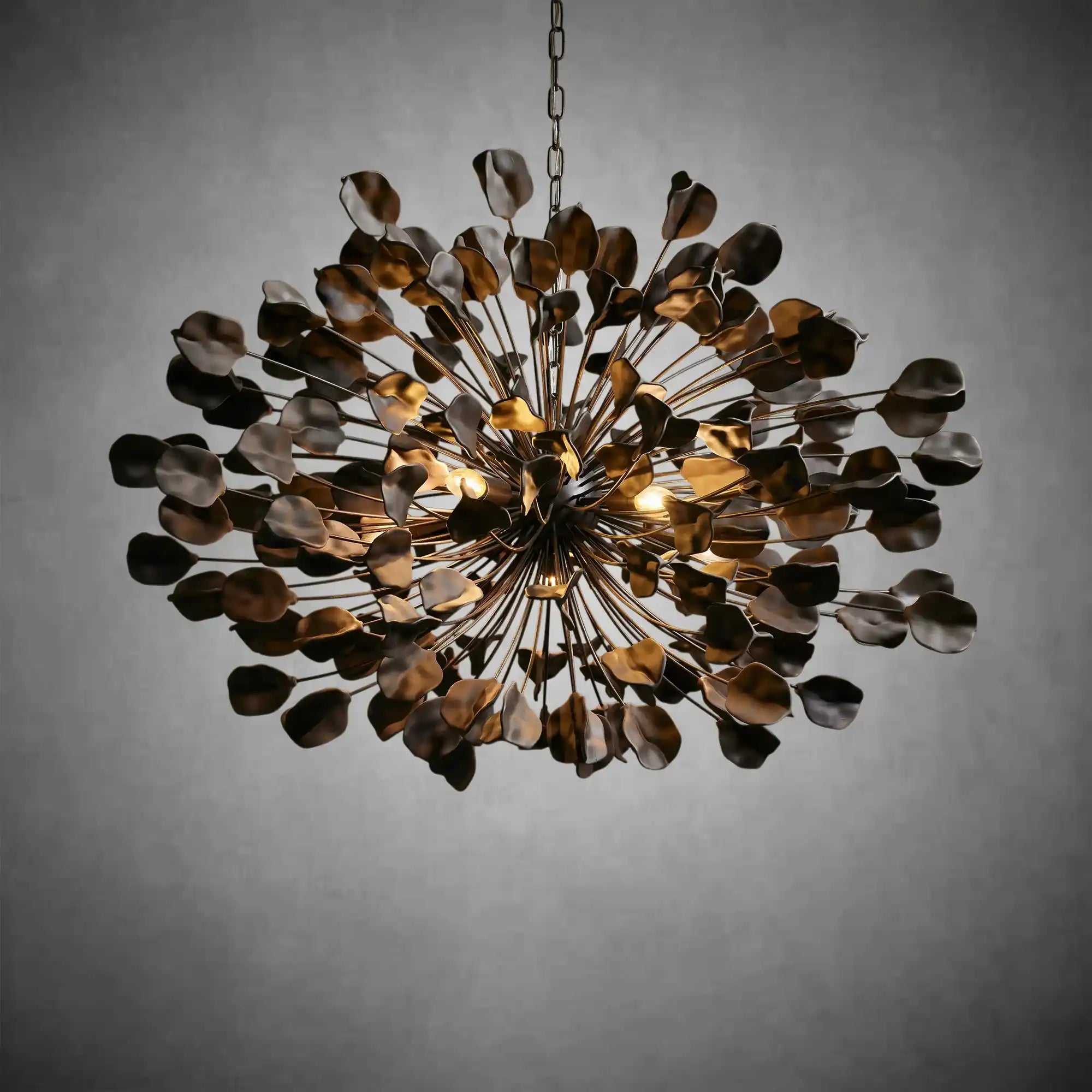 Lunaria Handcrafted Ceramic Petal Chandelier with 160 Petals
