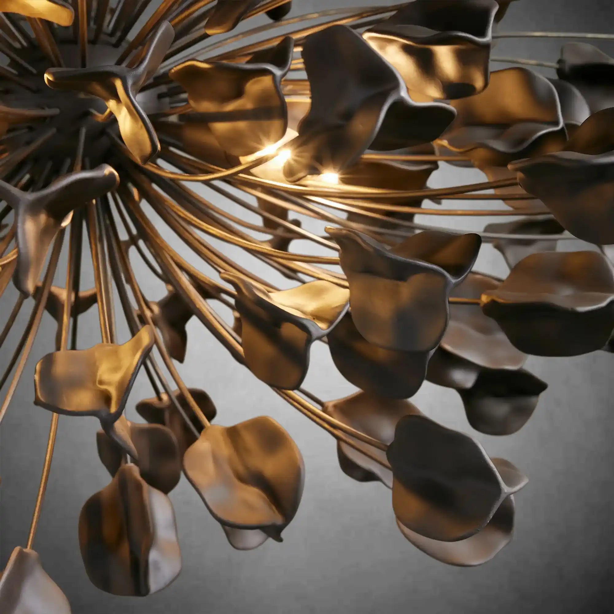 Lunaria Handcrafted Ceramic Petal Chandelier with 160 Petals