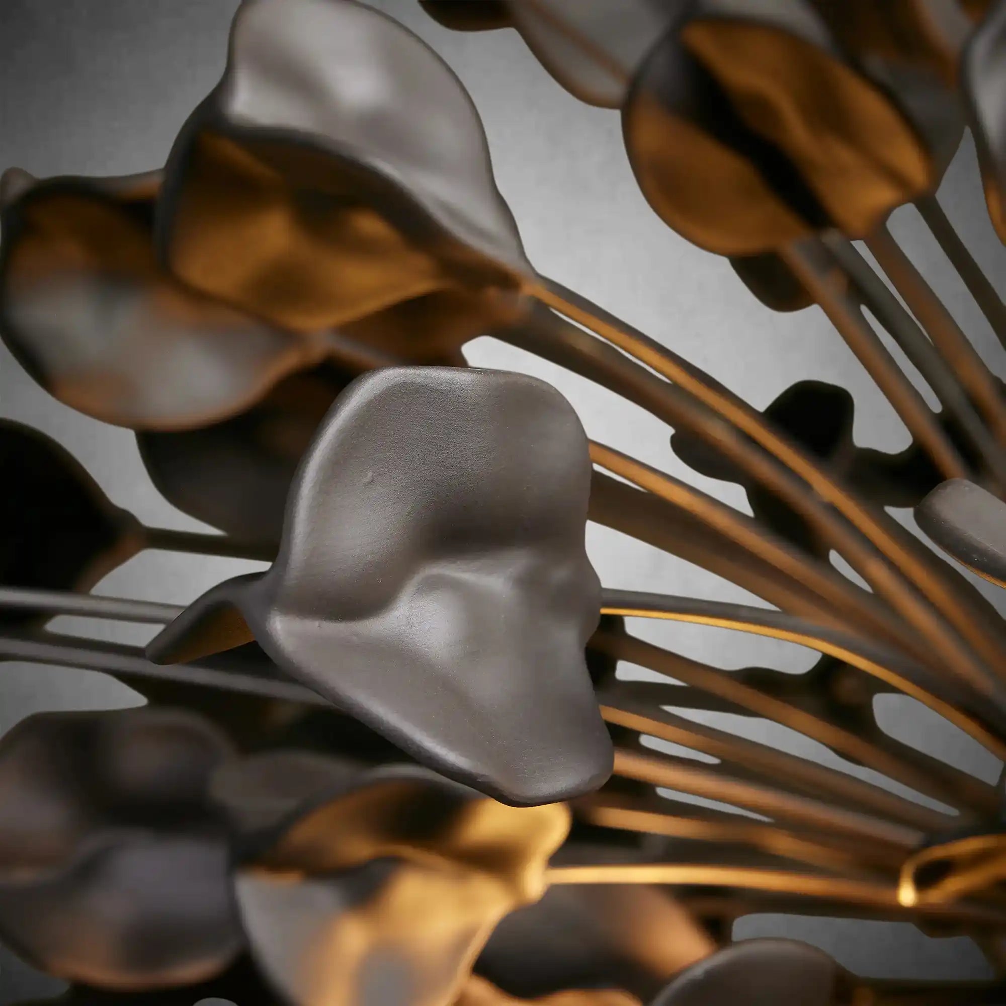 Lunaria Handcrafted Ceramic Petal Chandelier with 160 Petals