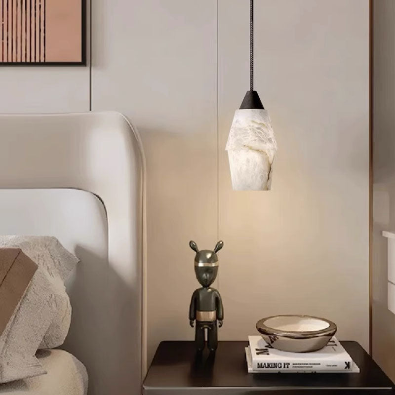 Tobey Alabaster Pendant Lighting, Interior Hanging Chandelier