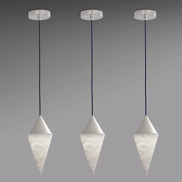 Hannah Alabaster Chandelier, Simple Pendant Light