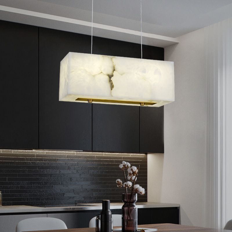 Denise Alabaster Cuboid Dining Room Chandelier,Dining Room Chandelie