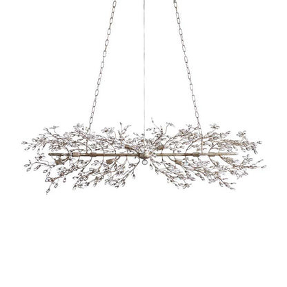 Fiore Crystal Flowers Creative Linear Chandelier 43", 51", 68"