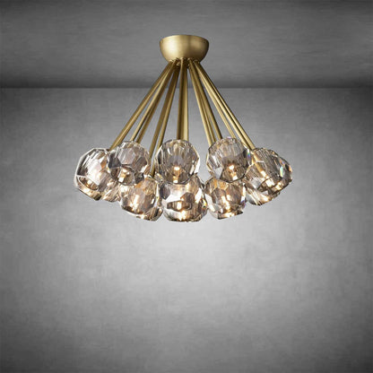 Bolura De Cristal Glass Flushmount 24"