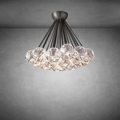 Bolura De Cristal Glass Flushmount 24"