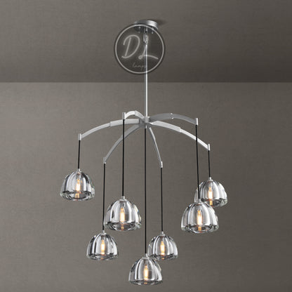 Aurora Modern Glass Round Chandelier 36''/48"/60''