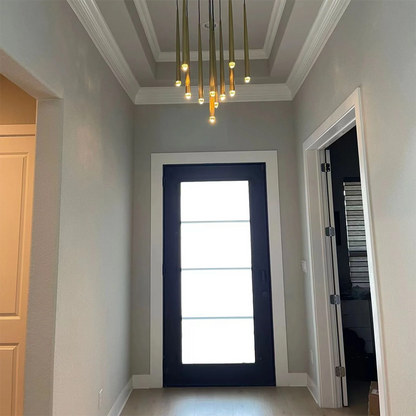 Twilight- Stylish modern art vertebrae tube shape crystal Round Chandelier 18"/24"/30"/48"