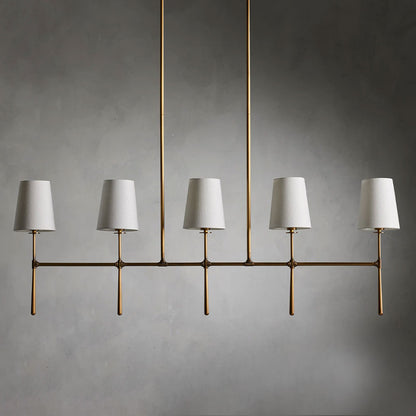 Denise Rhodes Linear Chandelier 5 Light / 6 Ligth