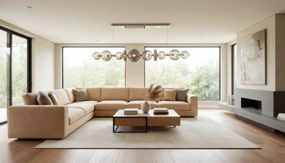 Atomo 3 Linear Chandelier - living room Scene