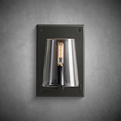 Paurielle Clear Glass Wall Sconce