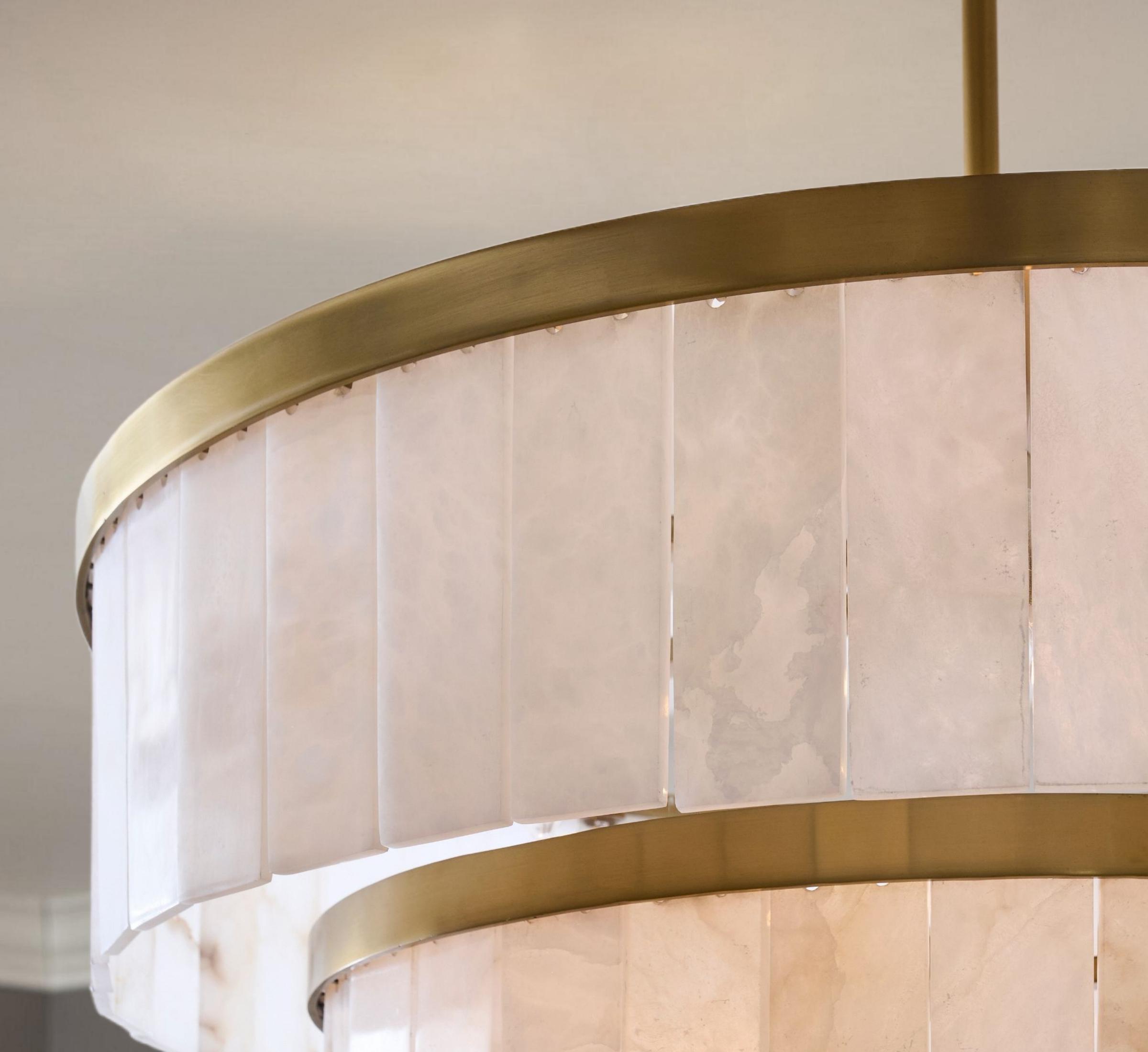 Windham Alabaster 3 Tier Chandelier
