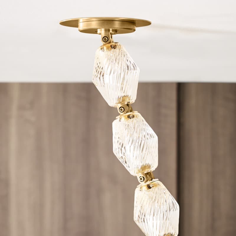 Pearl Necklace- Cryastal Pendant 115"H