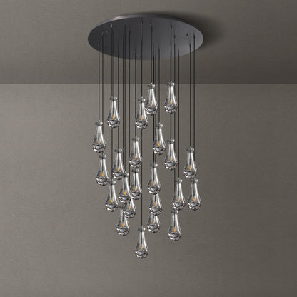 Seaward Raindrop Modern Exquisite Glass round chandelier 18"/36"/47"/60"