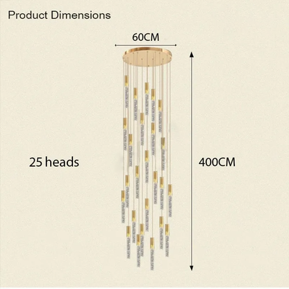 Adelaide Foyer & Staircace Chandelier 23" 19" 15" D