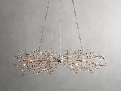 Fiore Crystal Flowers Creative Linear Chandelier 43", 51", 68"