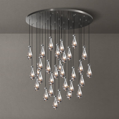 Seaward Raindrop Modern Exquisite Glass round chandelier 18"/36"/47"/60"