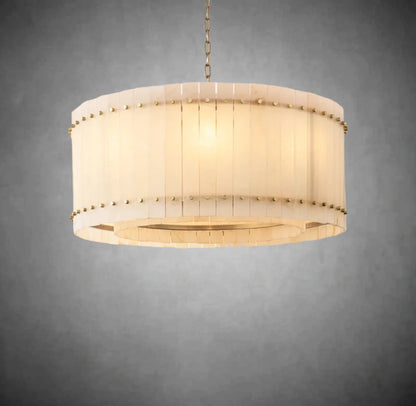 Marcus Alabaster Round Chandelier