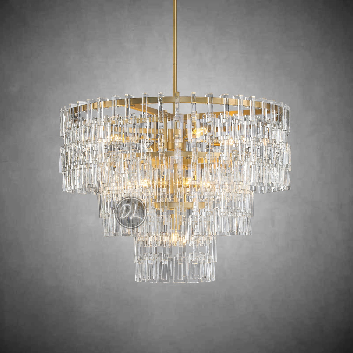 Marige 3-Tier Round Chandelier 36"