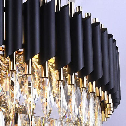 Denise Bobon Oval Crystal Chandelier
