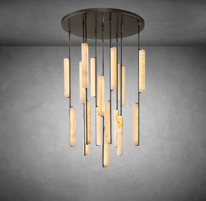 Aurivox Alabaster Round Chandelier