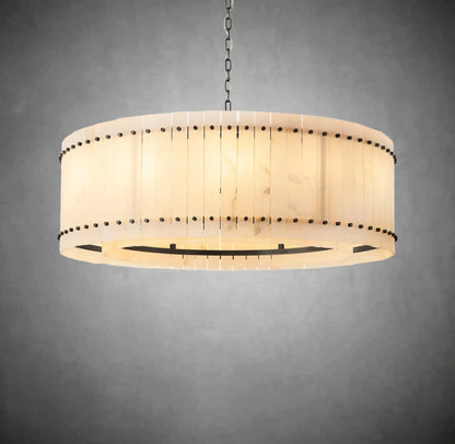 Marcus Alabaster Round Chandelier