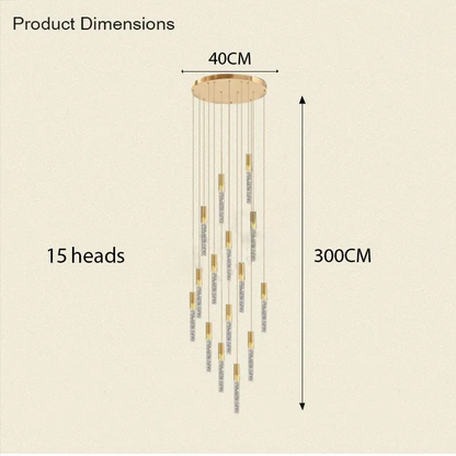 Adelaide Foyer & Staircace Chandelier 23" 19" 15" D