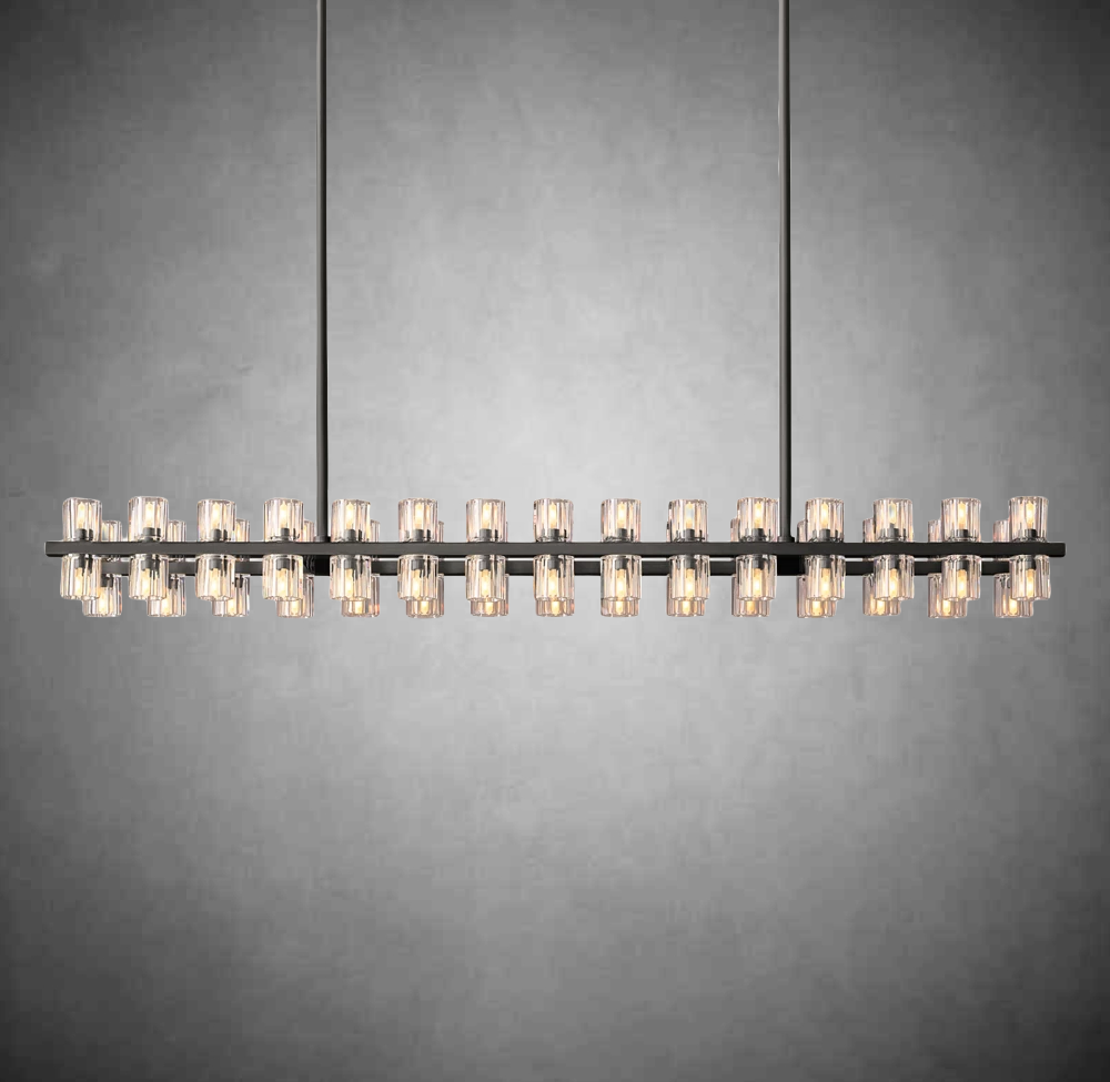 Aeabally Wine-glass Linear Chandelier 54"