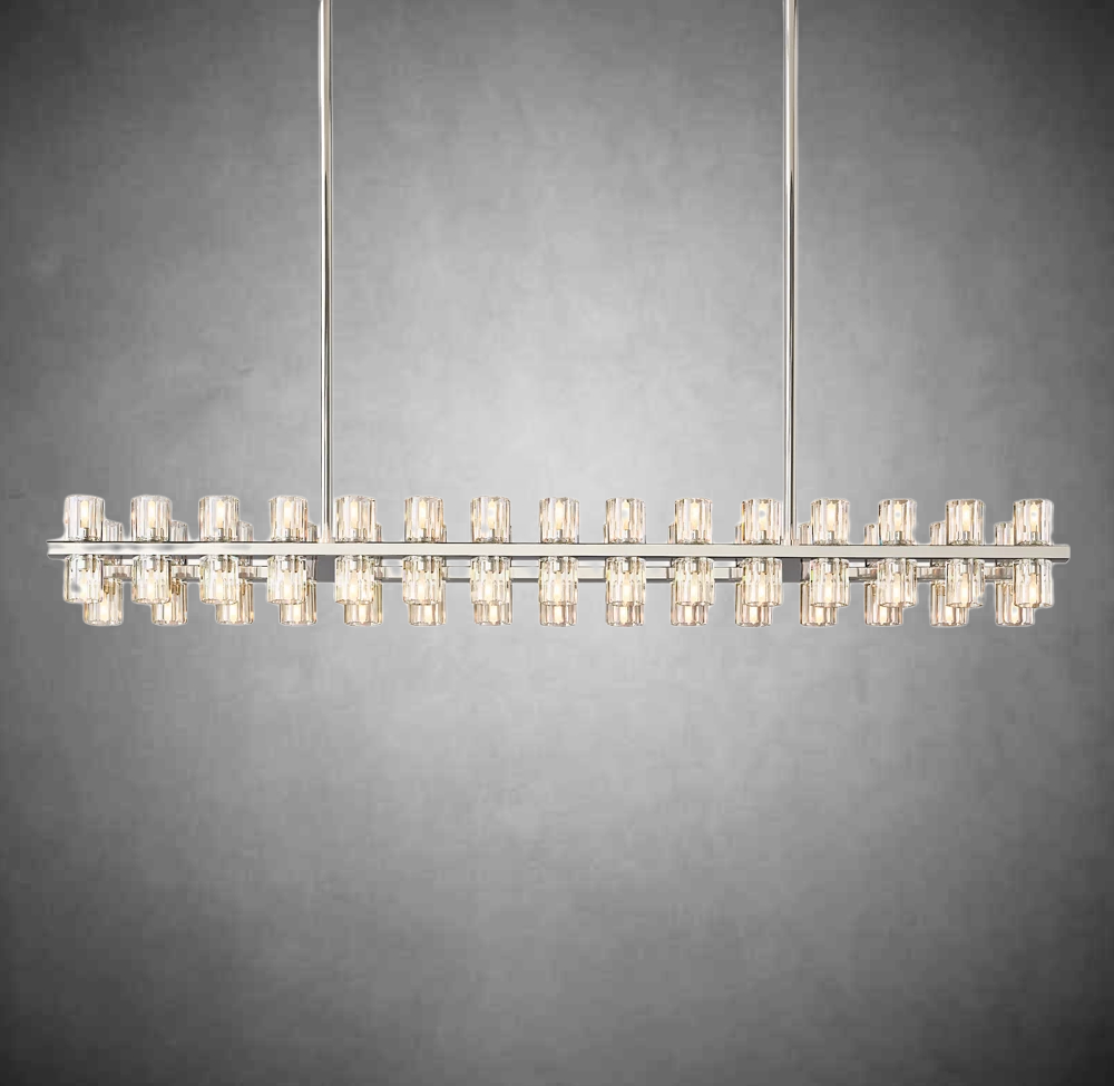 Wine-glass Rectangular Chandelier 54" 72"