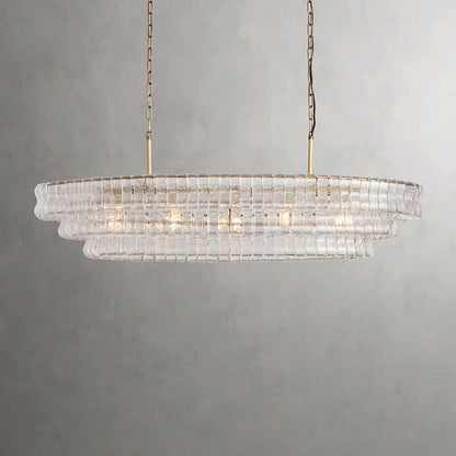 Denise Ghiaccio Oval Chandelier