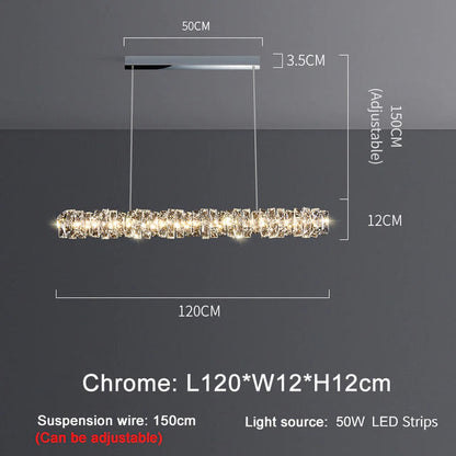 Bacci Modern Crystal Dining Room 60'' Chandelier