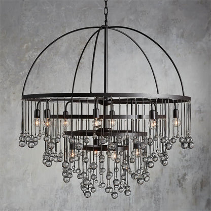 Aubrey Crystal Ball 4 Tier Chandelier