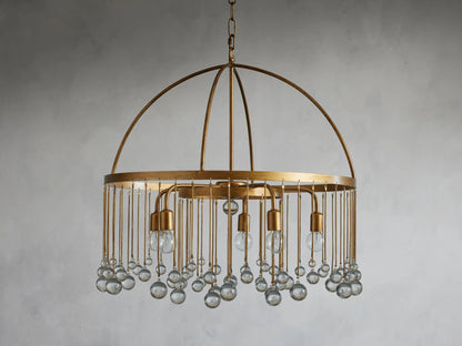 Aubrey Crystal Ball 2 Tier Chandelier