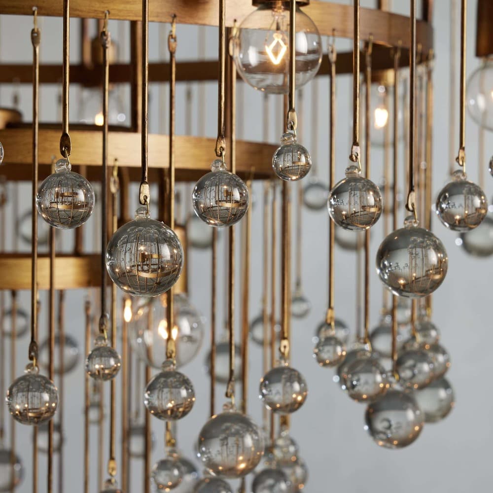 Aubrey Crystal Ball 4 Tier Chandelier