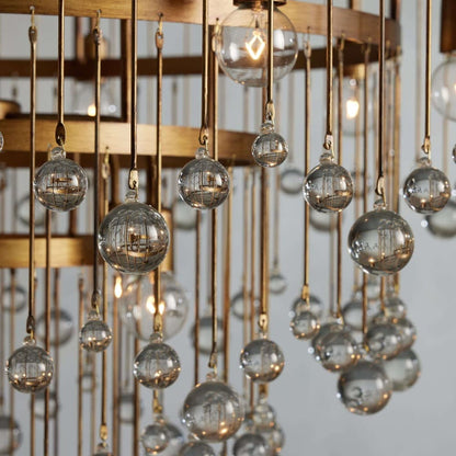 Aubrey Crystal Ball 4 Tier Chandelier