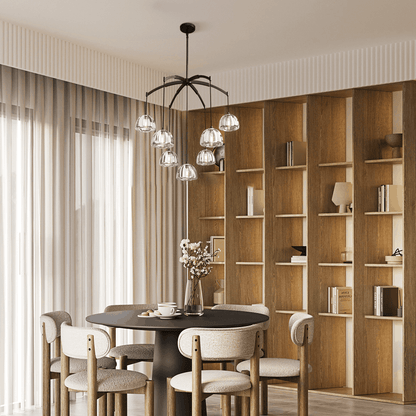 Aurora Modern Glass Round Chandelier 36''/48"/60''
