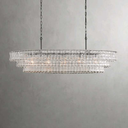 Denise Ghiaccio Oval Chandelier