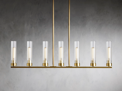 Andreas Modern Glass Linear Chandelier