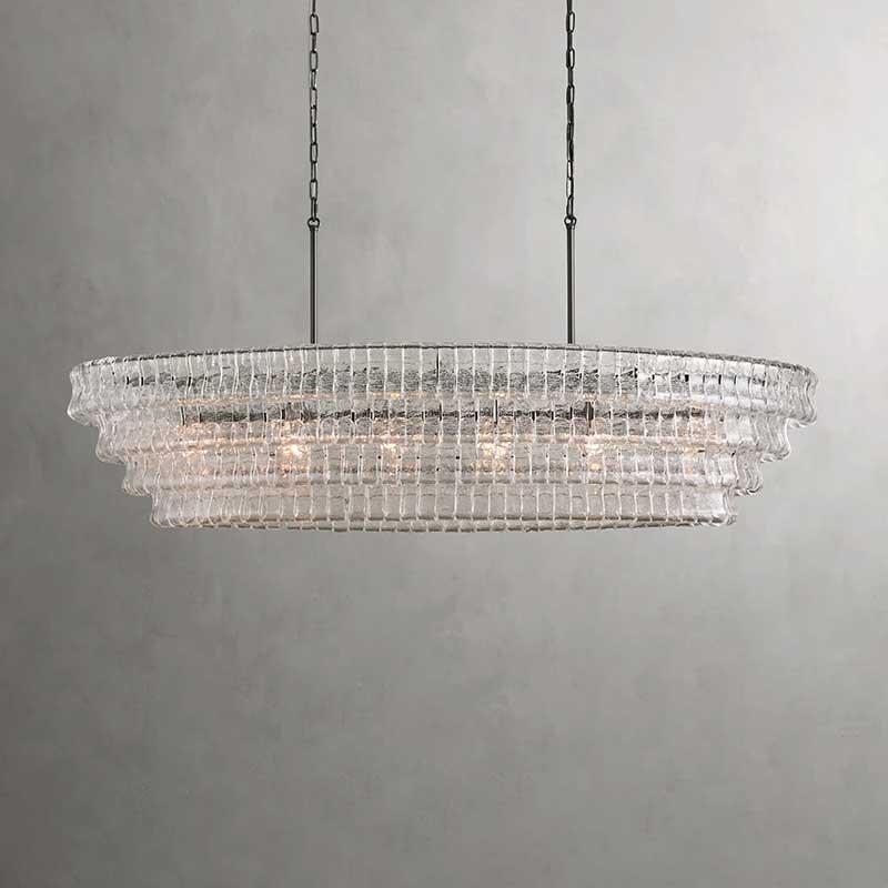 Denise Ghiaccio Oval Chandelier