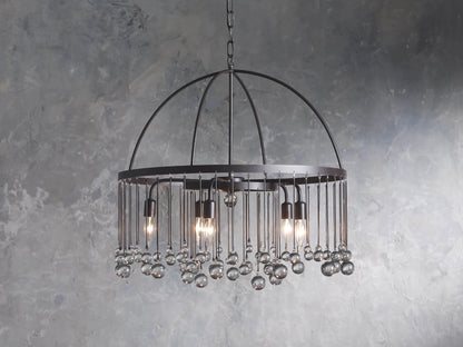 Aubrey Crystal Ball 2 Tier Chandelier