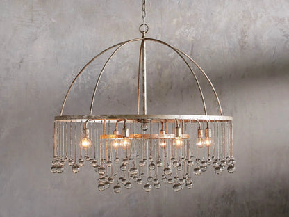 Aubrey Crystal Ball 2 Tier Chandelier