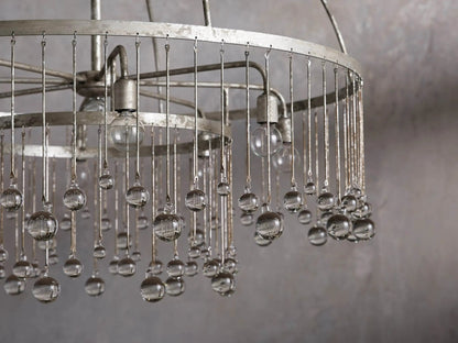 Aubrey Crystal Ball 2 Tier Chandelier