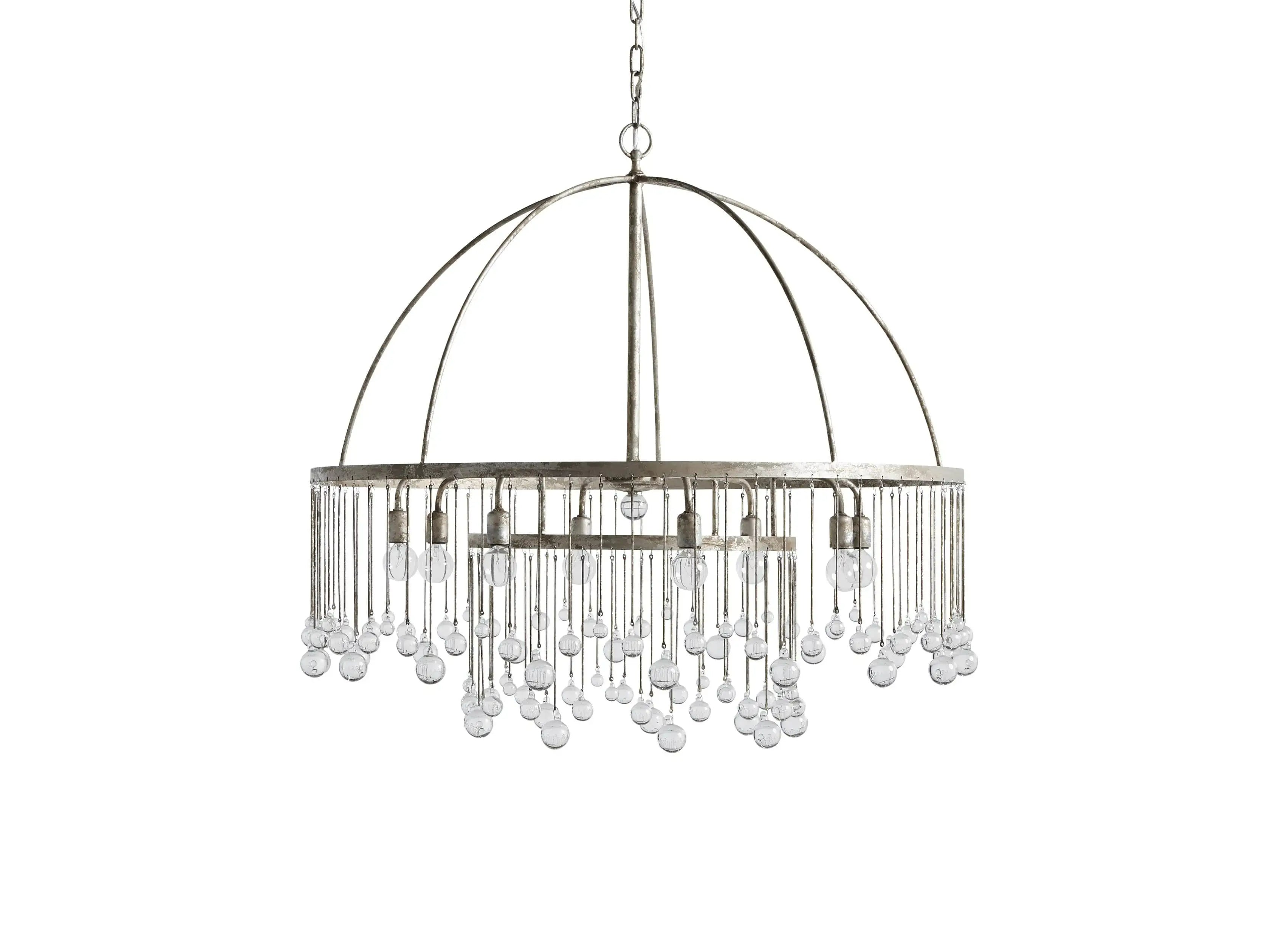 Aubrey Crystal Ball 2 Tier Chandelier