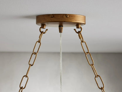 Aubrey Crystal Ball Rectangular Chandelier