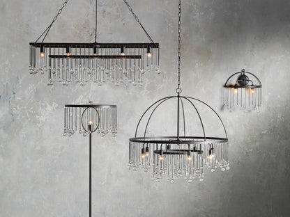Aubrey Crystal Ball 2 Tier Chandelier
