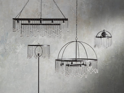 Aubrey Crystal Ball 2 Tier Chandelier