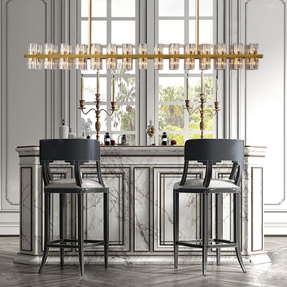 Aeabally Wine-glass Linear Chandelier 72"